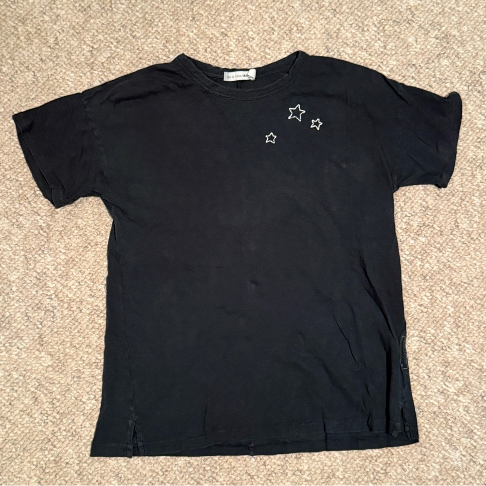 Black Rag & Bone Basic Tee Women’s XS Cotton T-Shirt Stars